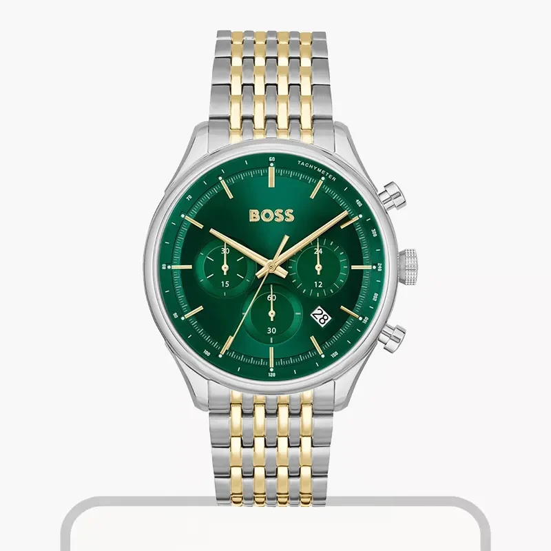 Hugo Boss Gregor Series Chronograph Green Dial Men's Watch- 1514081